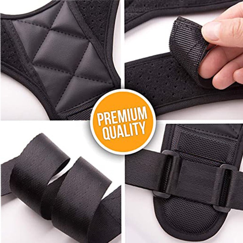 Body Posture Corrector Belt Adjustable Shoulder And Back Support Brace For Men And Women