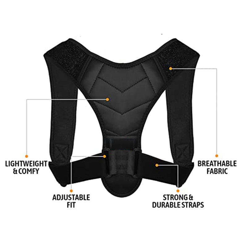 Body Posture Corrector Belt Adjustable Shoulder And Back Support Brace For Men And Women