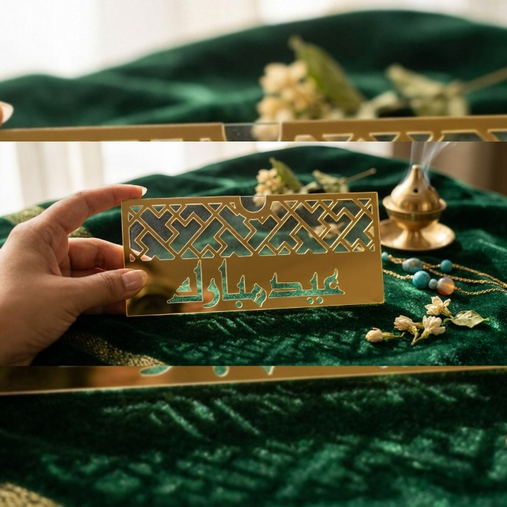 Eid Mubarak Acrylic Envelope Available in Random Designs