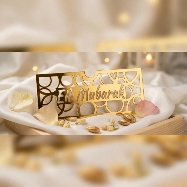Eid Mubarak Acrylic Envelope Available in Random Designs